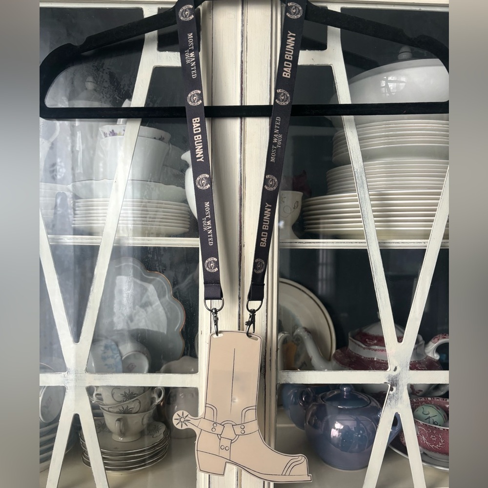 Bad Bunny Most Wanted Tour Pixmob Boot Lanyard